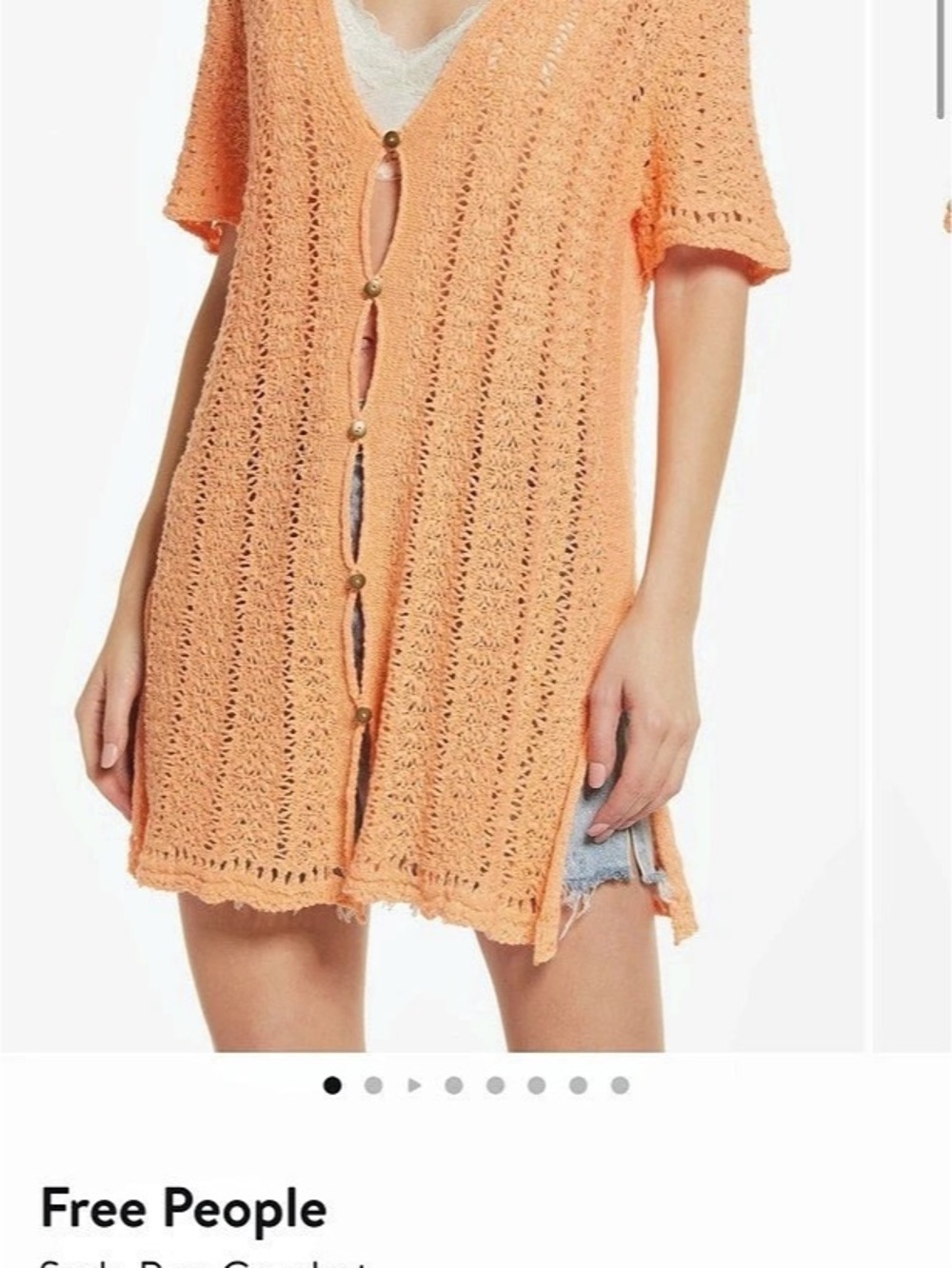 Free People Soda Pop Crochet Cardigan Crochet Cardigan
